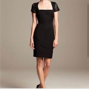 Roland Mouret X BANANA REPUBLIC Limited Edition Square Neck Dress in Black 2